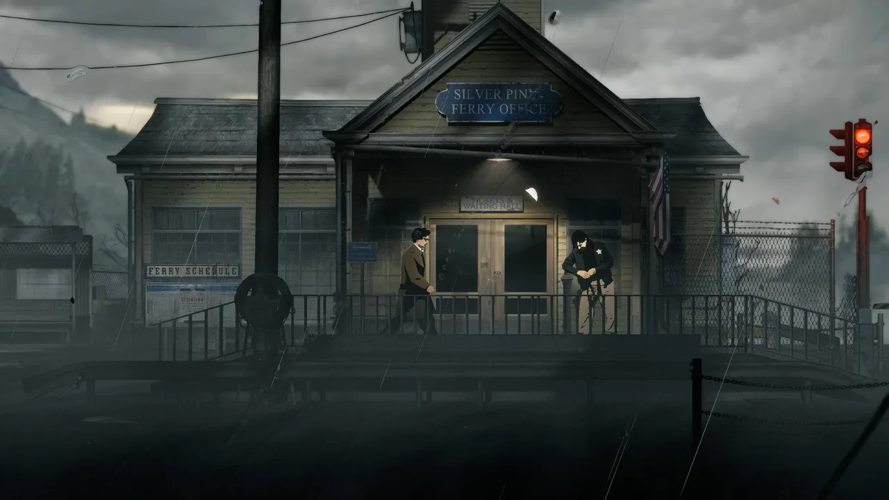 The Silver Pines Ferry Office beside the waterfront.